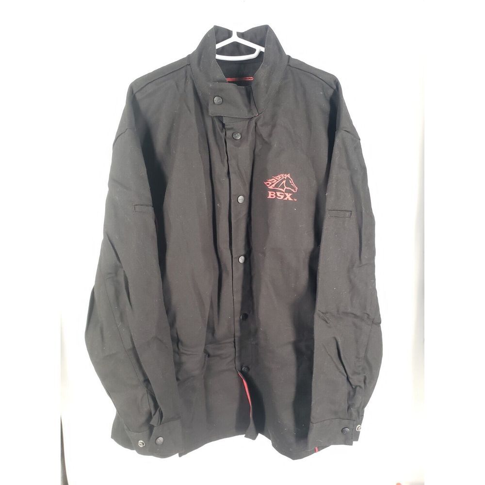 Revco BSX RN60246 Black Welding Long‎ Sleeve Jacket Mens XXL 2XL Band Collar